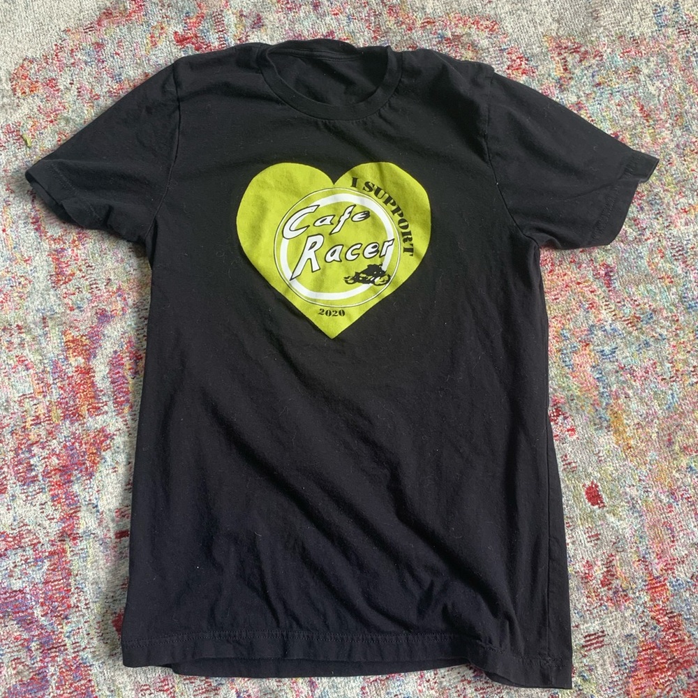 Black Cafe Racer T shirt